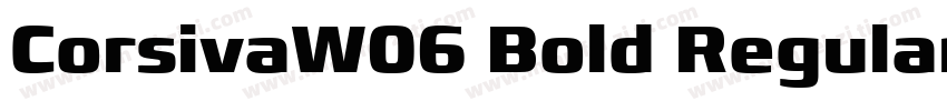 CorsivaW06 Bold Regular字体转换
